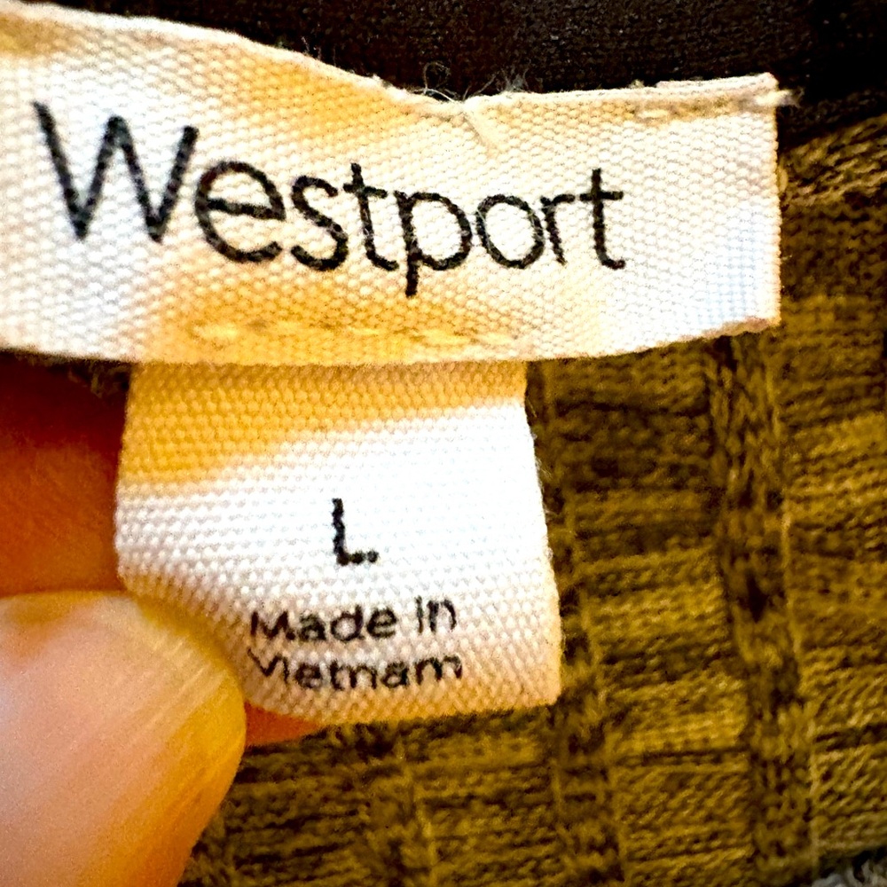 Westport Gray Ribbed Knit Dress with Pockets Size L – NWOT - Picture 5 of 9